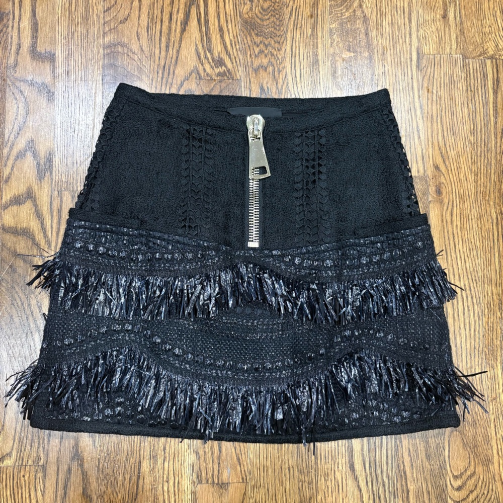 Love Binetti Black Fringe Mini Skit